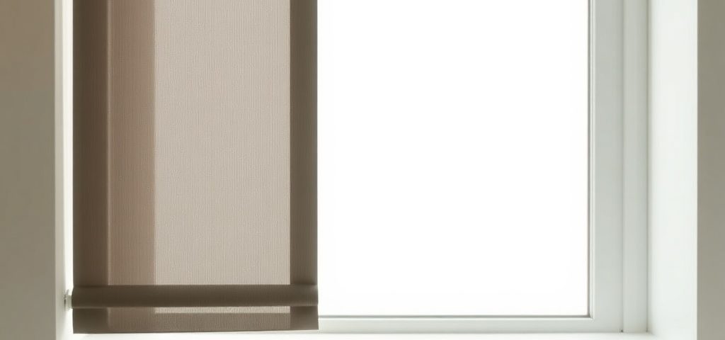 Composición minimalista con panel de persiana y caja de herramientas en un alféizar, ideal para "Cuales son las mejores empresas para reparar persianas en Hospitalet de Llobregat".