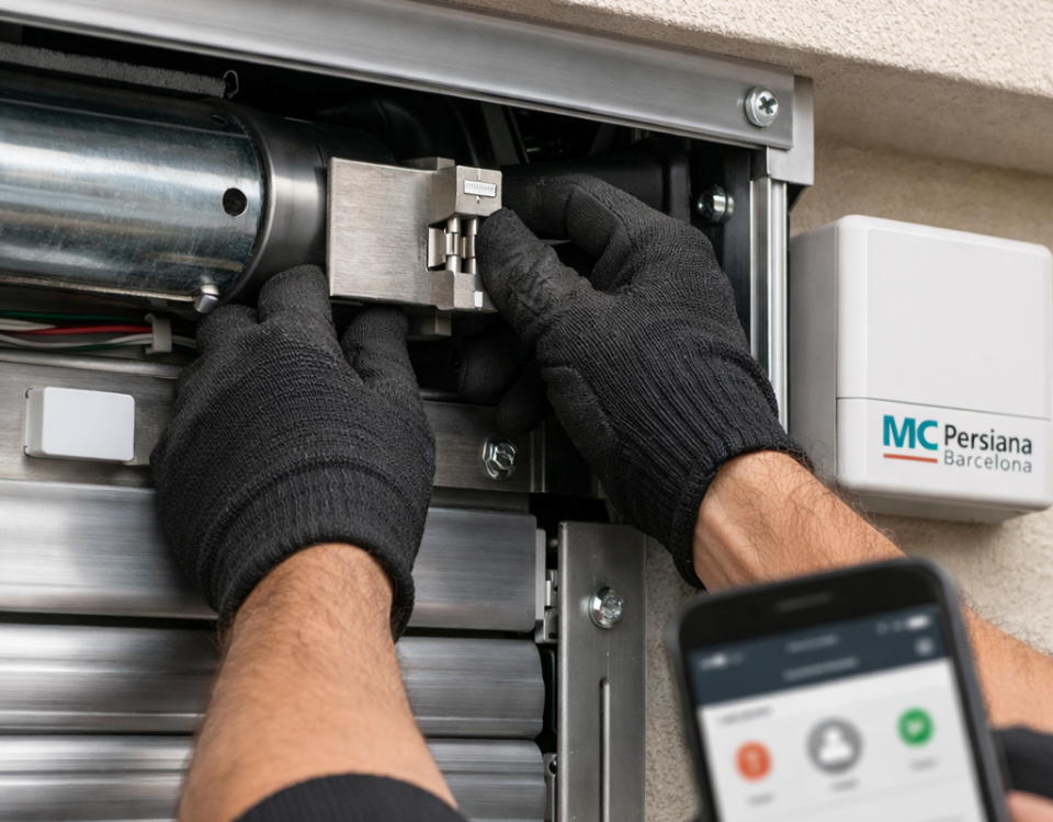 Que opciones existen para la instalacion de sistemas de seguridad en persianas: persiana con sensor y cerradura