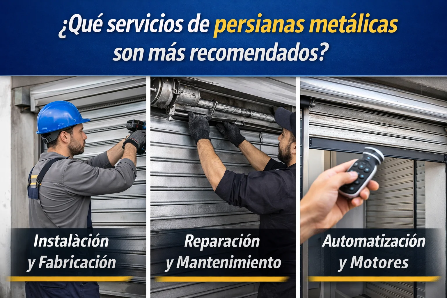 ¿Qué servicios de persianas metálicas son más recomendados en Hospitalet de Llobregat? Que servicios de persianas metalicas son mas recomendados Hospitalet de Llobregat - ¿Qué servicios de persianas metálicas son más recomendados en Hospitalet de Llobregat?