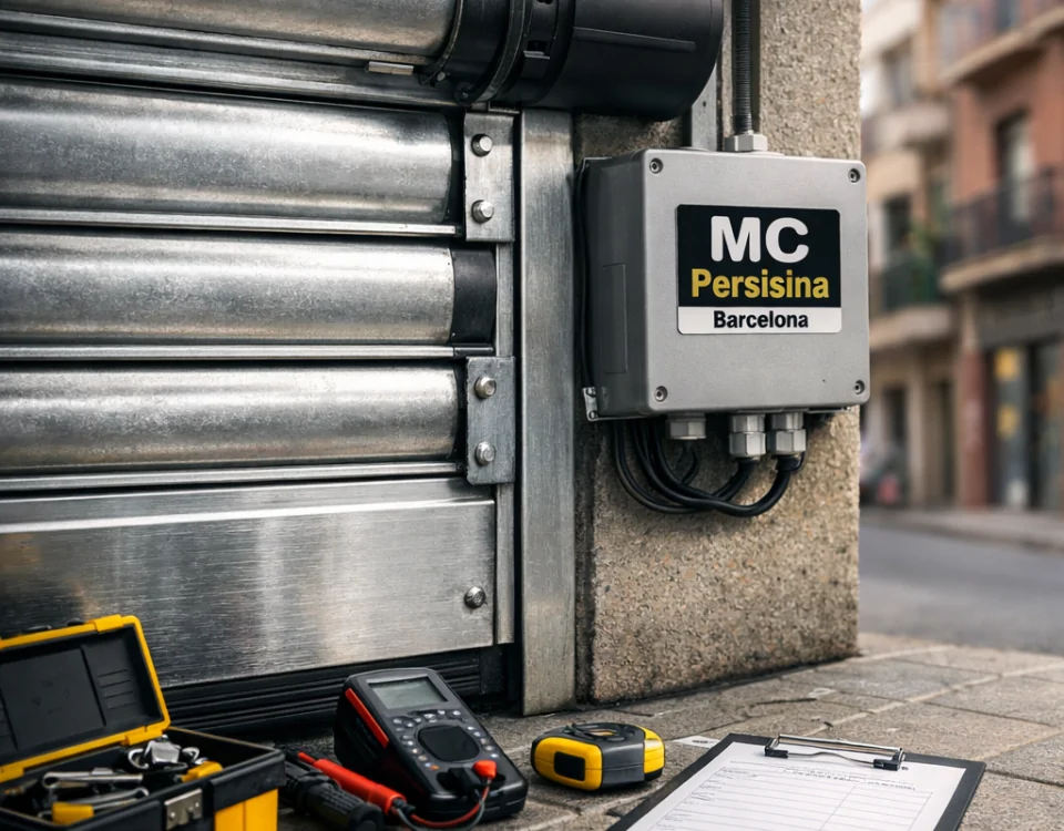 Persiana metu00e1lica galvanizada con herramientas de mantenimiento en Hospitalet; Que servicios de persianas metalicas son mas recomendados en Hospitalet de Llobregat